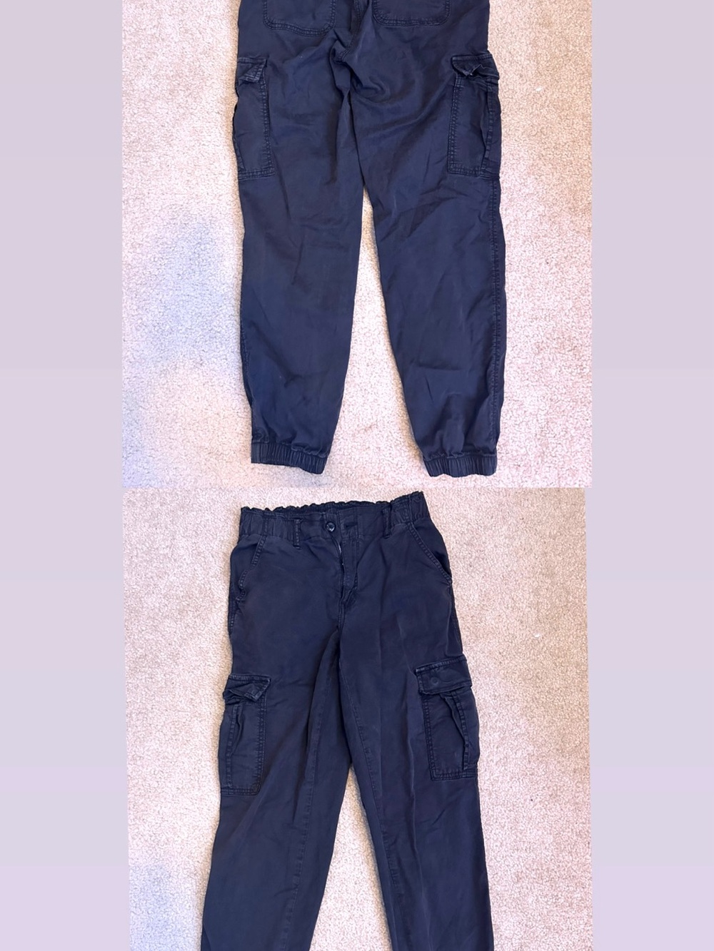 American Eagle Outfitters Navy Cargo Jogger Pants